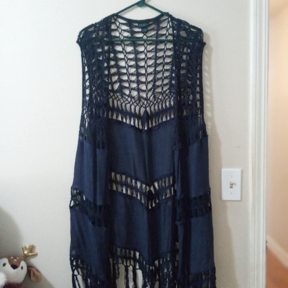 Ladies crochet vest
